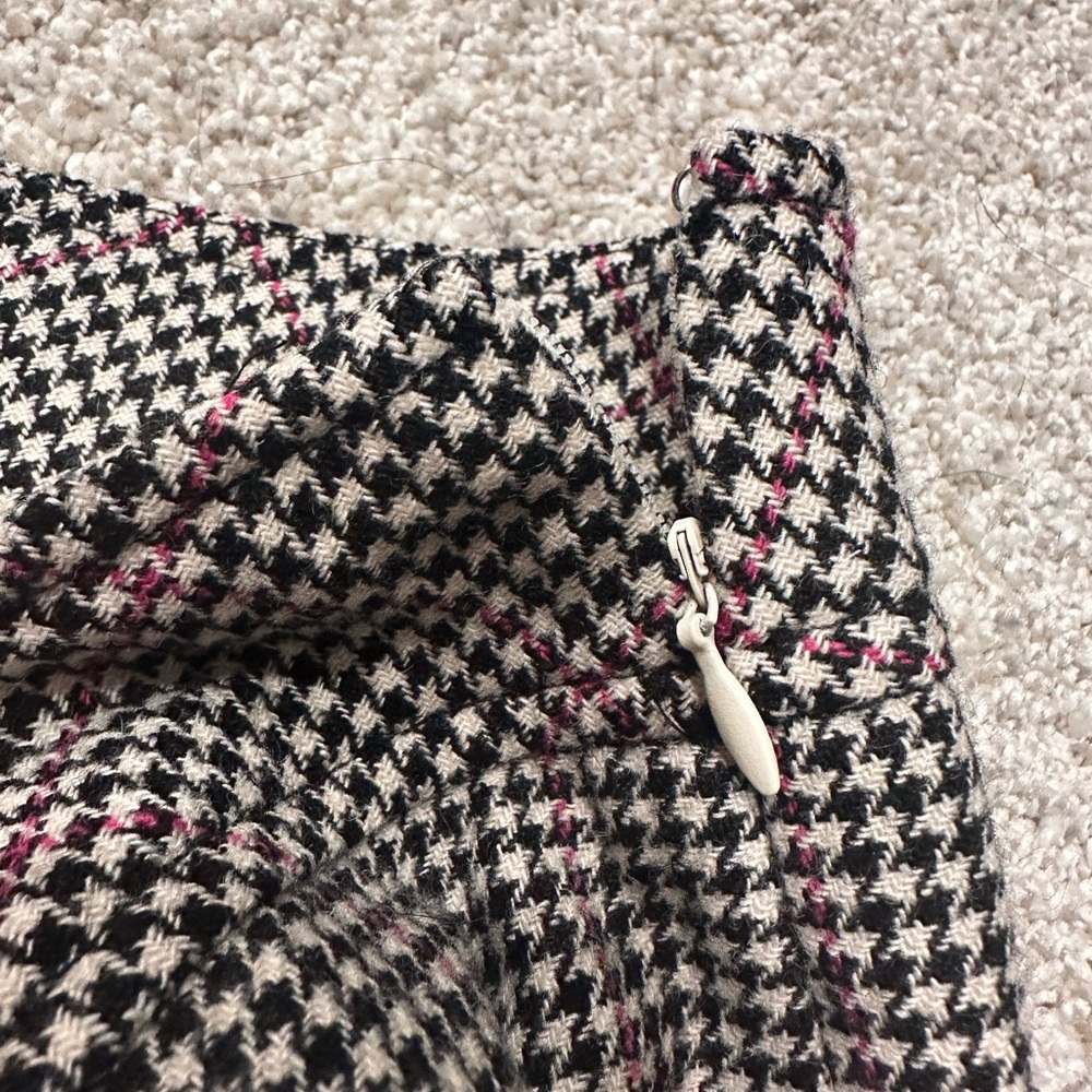 LOFT Houndstooth Wool Skirt - Picture 9 of 13